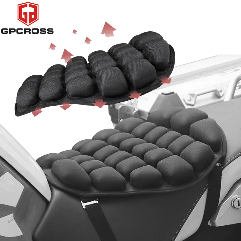 Gpcross Air Pad Moto Cool Seat Cover Sedile Protezione Solare Mat Auto Elettrica Gonfiabile Decompressione Ufficio Cuscino D'Aria