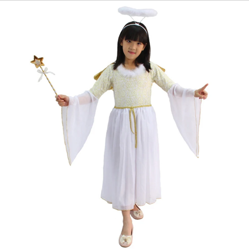Черно-белая нимб ангела повязка на голову, вечерние костюмы для косплея для детей, детские головное кольцо Ангела, детское украшение, популярное Новое