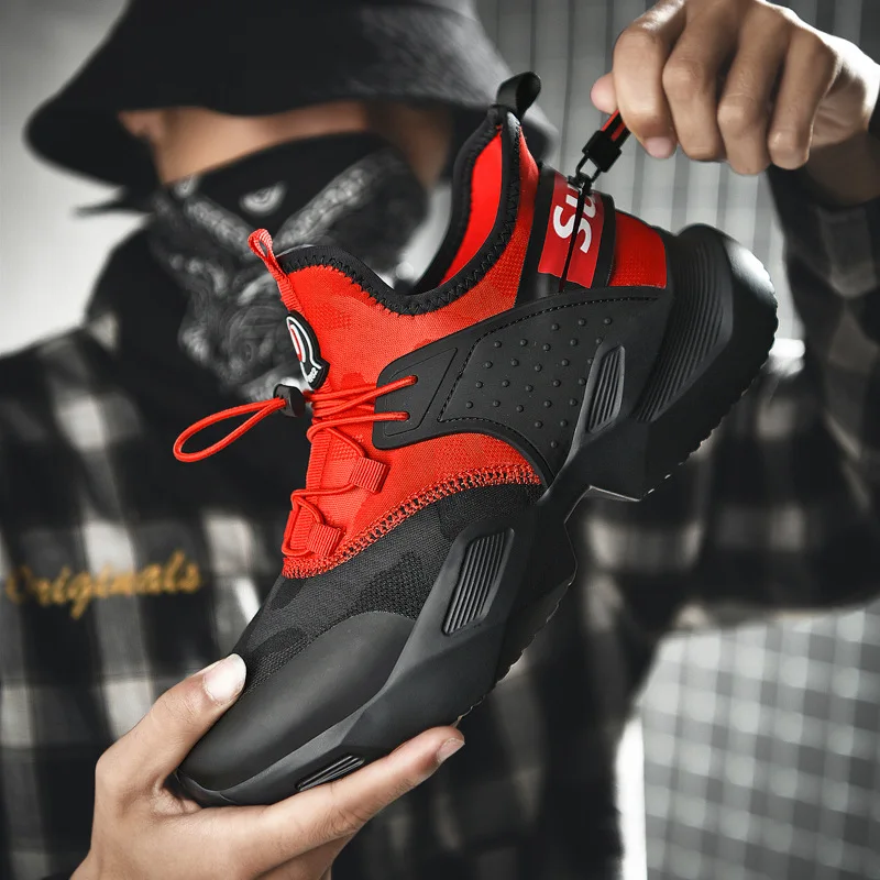Men's shoes sports casual shoes Running shoes sports shoes classic fashion sports shoes elastic cloth comfortable simple