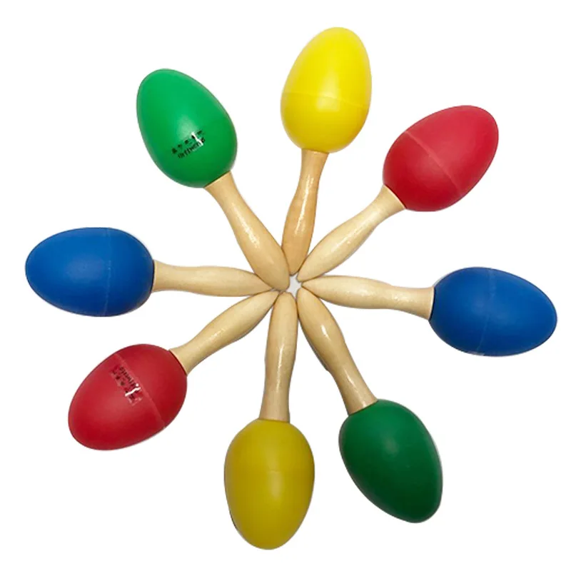 Orff настоящий продукт инструмент детская деревянная ручка маленький maracas шуршащий детский песок молоток музыка maracas