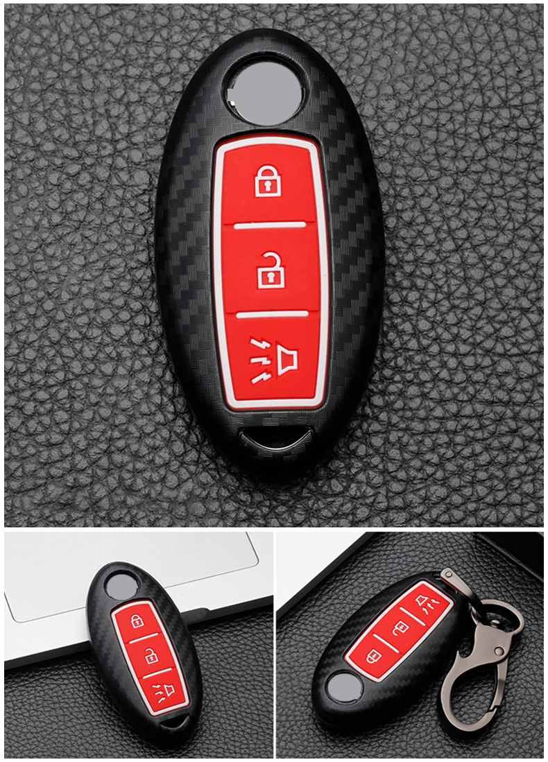 Cover chiave telecomando per Nissan Qashqai J10 J11 x-trail T31 T32 tira Tiida Pathfinder Murano Note Juke - H80b24c03488a4259bc04f4329d8cf1660