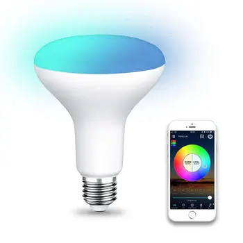 

WiFi BR30 LED Flood Light Bulb, Tunable White & Color Changing Smart Flood Light Bulb, Compatible with Alexa & Google Home Assis