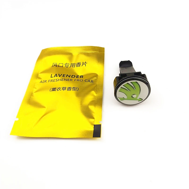 

Car Air freshener STICKER Case For skoda octavia fabia rapid yeti superb octavia a 5 a 7 2 emblems Auto Accessories