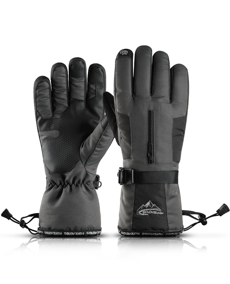 Зимние мужские и женские лыжные перчатки-30 °C ветрозащитные водонепроницаемые флисовые теплые перчатки с функцией сенсорного экрана снегоходные перчатки для снега