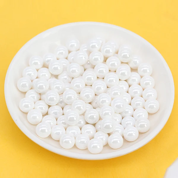 white 50 p, 6 мм, 8 мм, 10 мм, без отверстия, круглый корпус, жемчуг, свободные акриловые амулеты, конфетные украшения, бусины, сделай сам, ремесло, изготовление ювелирных изделий, много цветов - Цвет: white