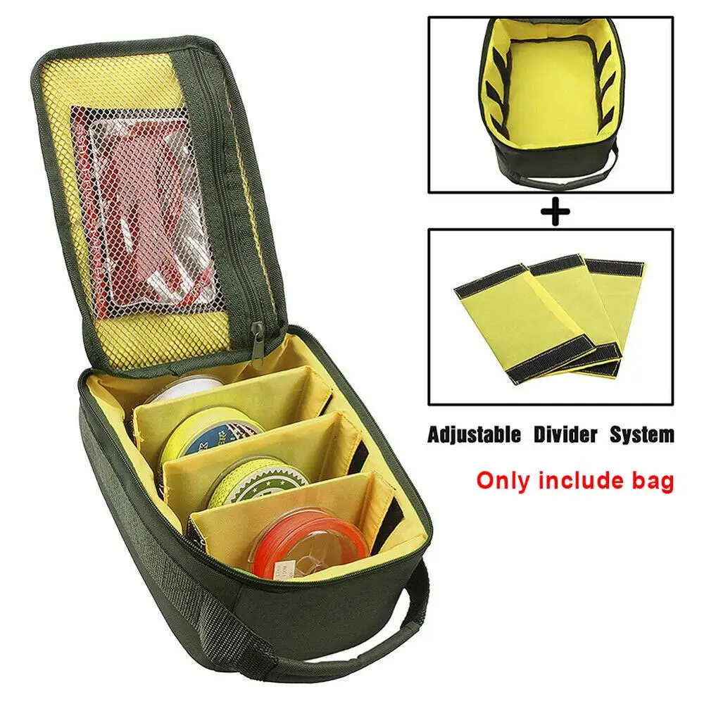 

Fishing Bag Portable Oxford Cloth Fishing Reel Storage Bag Fly Lure Line Tackle Gear Organizer Zipper Bag Fishing Accessories