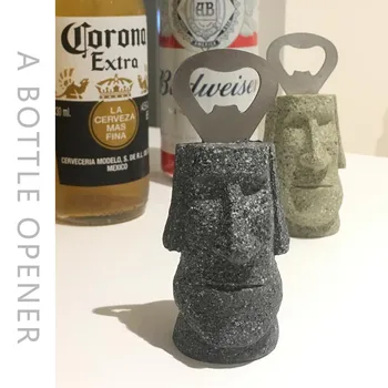 

Easter Island Moai Bottle Opener Resurrection Island Stone Portrait Beer Bottle Opener Stereo Moai