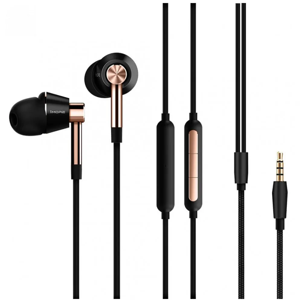 Наушники 1MORE Triple Driver In Ear Headphones E1001 (вкладыши проводные 20 40000 Гц)|Наушники и