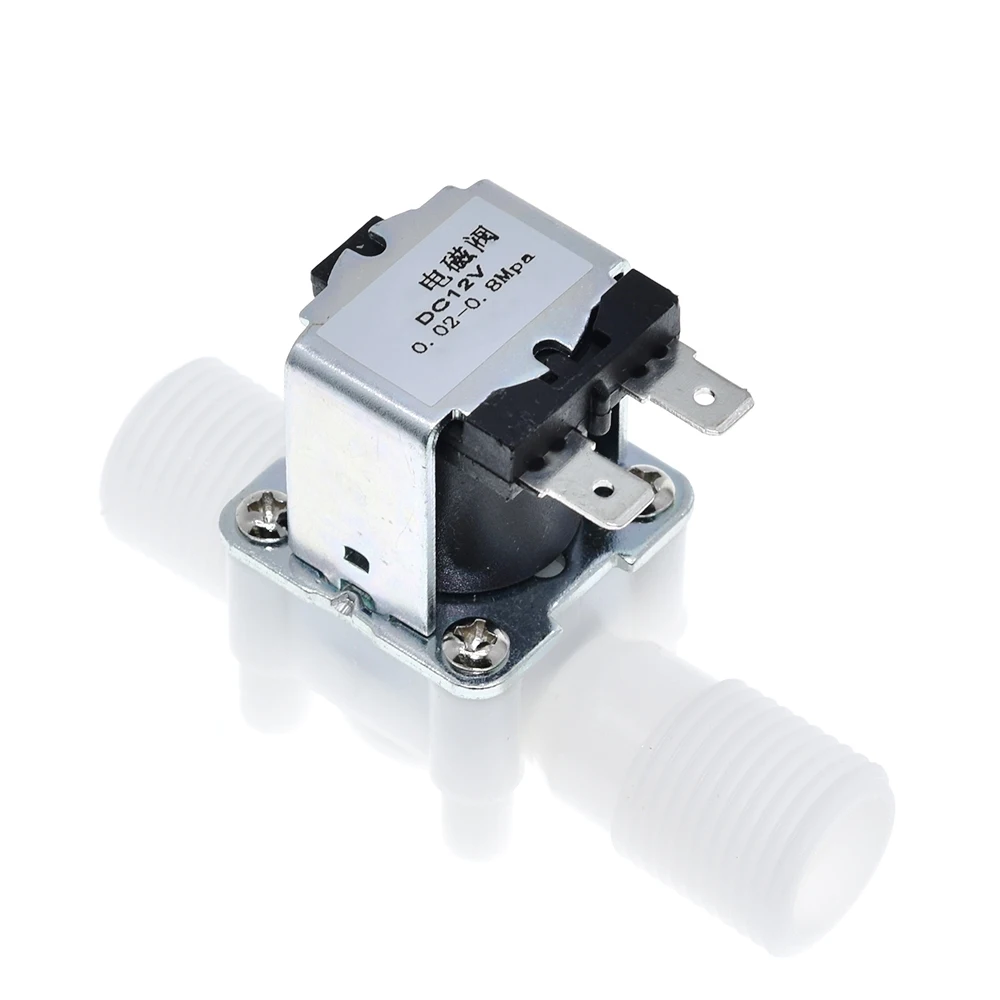 1/2" Kunststoff Magnetventil 12V 24V 220V Magnetischer Waschmaschinenspender Trinkwasser Pneumatischer Druckreglerschalter – Detail 6
