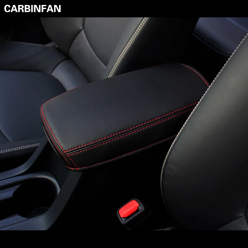 Pu Artificial Leather Center Console Armrest Box Panel Cover Trim For