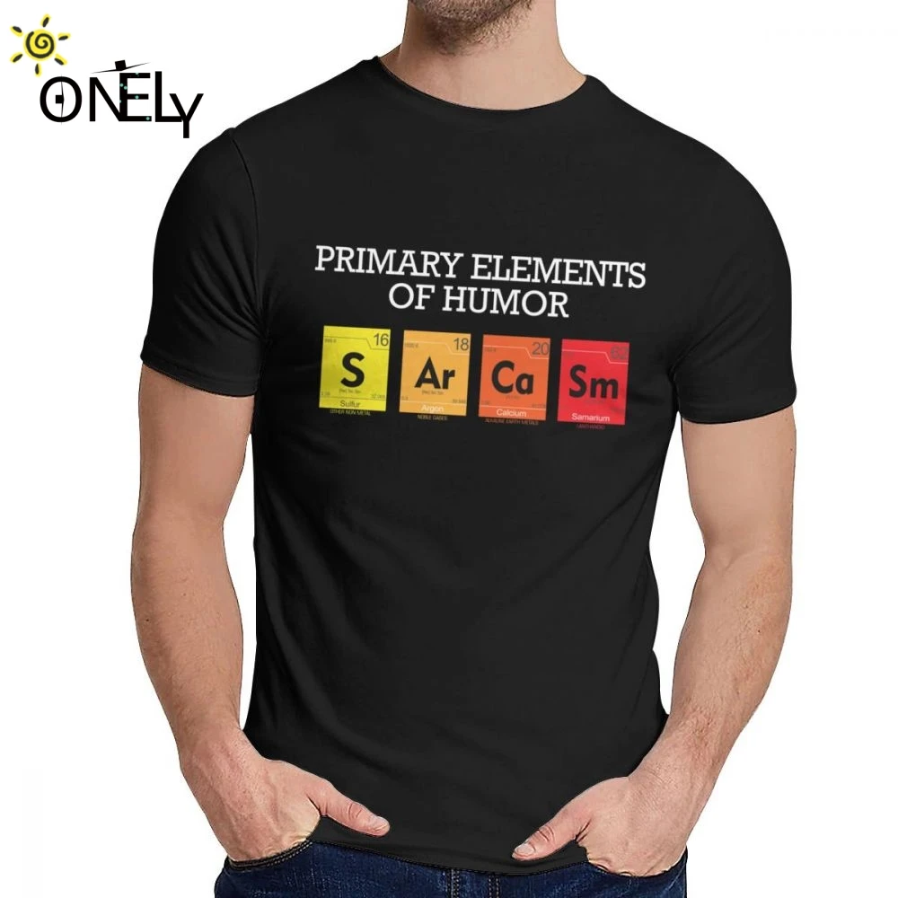 

For Man T Shirt S Ar Ca Sm Periodic Table Of Humor Chemistry Primary Element Cotton Graphic Round Neck Cartoon Print T Shirt