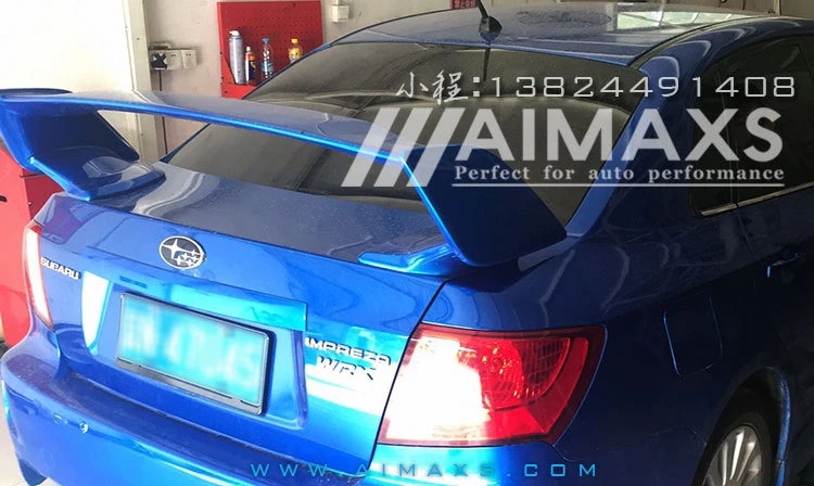 Для 2007 2016 Subaru Impreza WRX STI стиль задний багажник спойлер ABS Неокрашенный