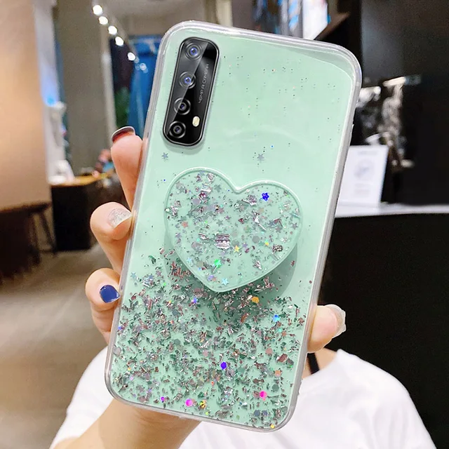 Realme 7 Pro Case Luxury Bling Glitter Case Cover For OPPO Reno 4 3 Pro Case Realme7 X7 5 3 Pro 6 C17 C15 C12 C11 7i Back Covers 004