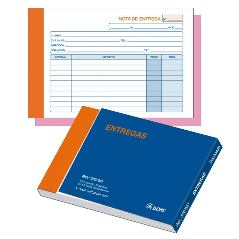 DOHE checkbook deliveries 100 H. 8 ° landscape duplicate |