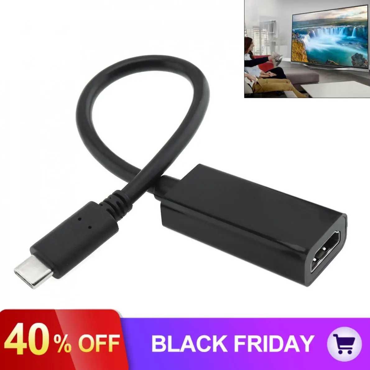 Портативный кабель TypeC для HDMI Поддержка мобильных телефонов для устройств с поддержкой HDMI подходит для samsung Galaxy S8/Plus/huawei Mate10 P2 Pro