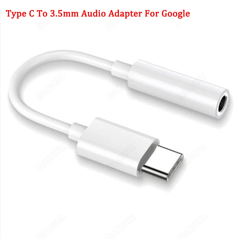 Type C to 3.5mm Jack Adapter Audio Aux Headphone Cable fit Google Pixel 5 Phone