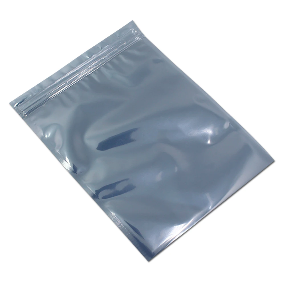 

15*20cm Anti Static Shielding Zip Lock Bags Reclosable Antistatic Electronics Zipper Packaging Pouch for Crafts Data Lines