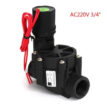 

3/4\" 1\" Normally Closed Solenoid Valve 220V/24V Nylon Water Valve for Garden B0KC