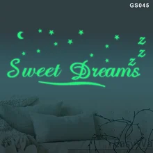 Съемные светящиеся наклейки на стену с планетами солнца и земли для детей, спальня, детская комната JS21