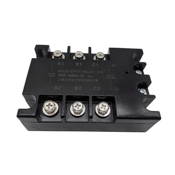 

Control voltage 3-32VDC 2000VAC Three phase AC solid state relay tsr-40da-h DC controlled AC three phase contactless relay