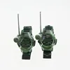 2PCS Walkie Talkie For Kids Military Children Talkie Watch Outdoor Interphone Gifts Toys Camouflage Style Compass Game Boy Gift 5