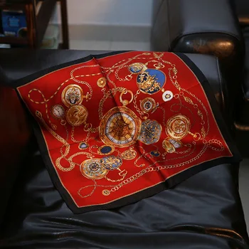 

New silk scarves silk scarves "chain elements" mulberry silk small square/silk scarves/professional small silk scarves