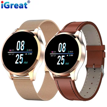 

iGreat Bluetooth Q9 Smart Watch Men IP67 waterproof Heart Rate monitor Fitness Tracker anti-lost women Smartwatch VS DT78