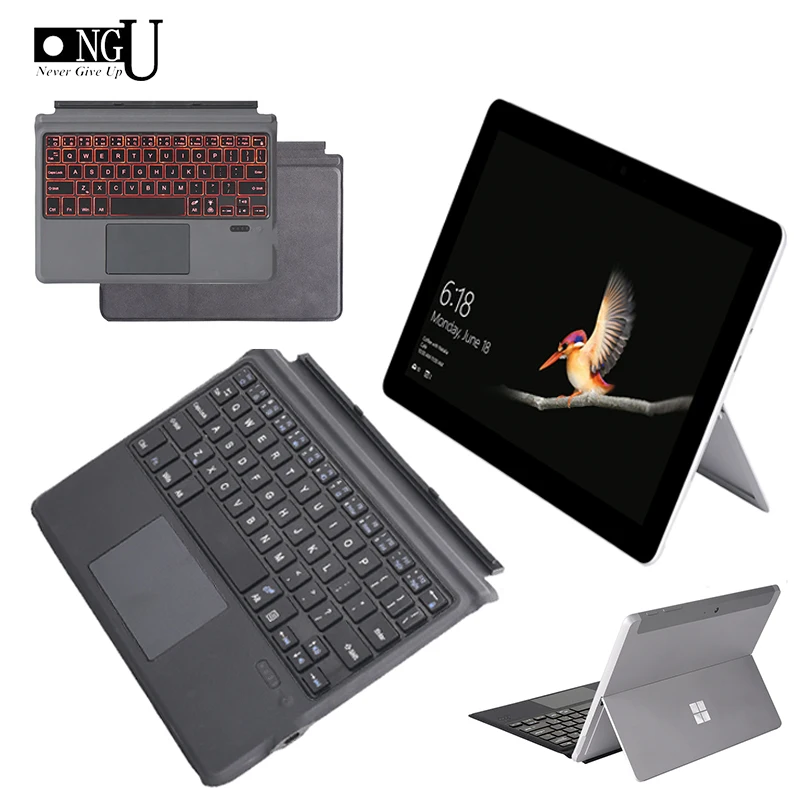 Высококачественный чехол для клавиатуры ноутбука microsoft Surface Go из микрофибры Bluetooth