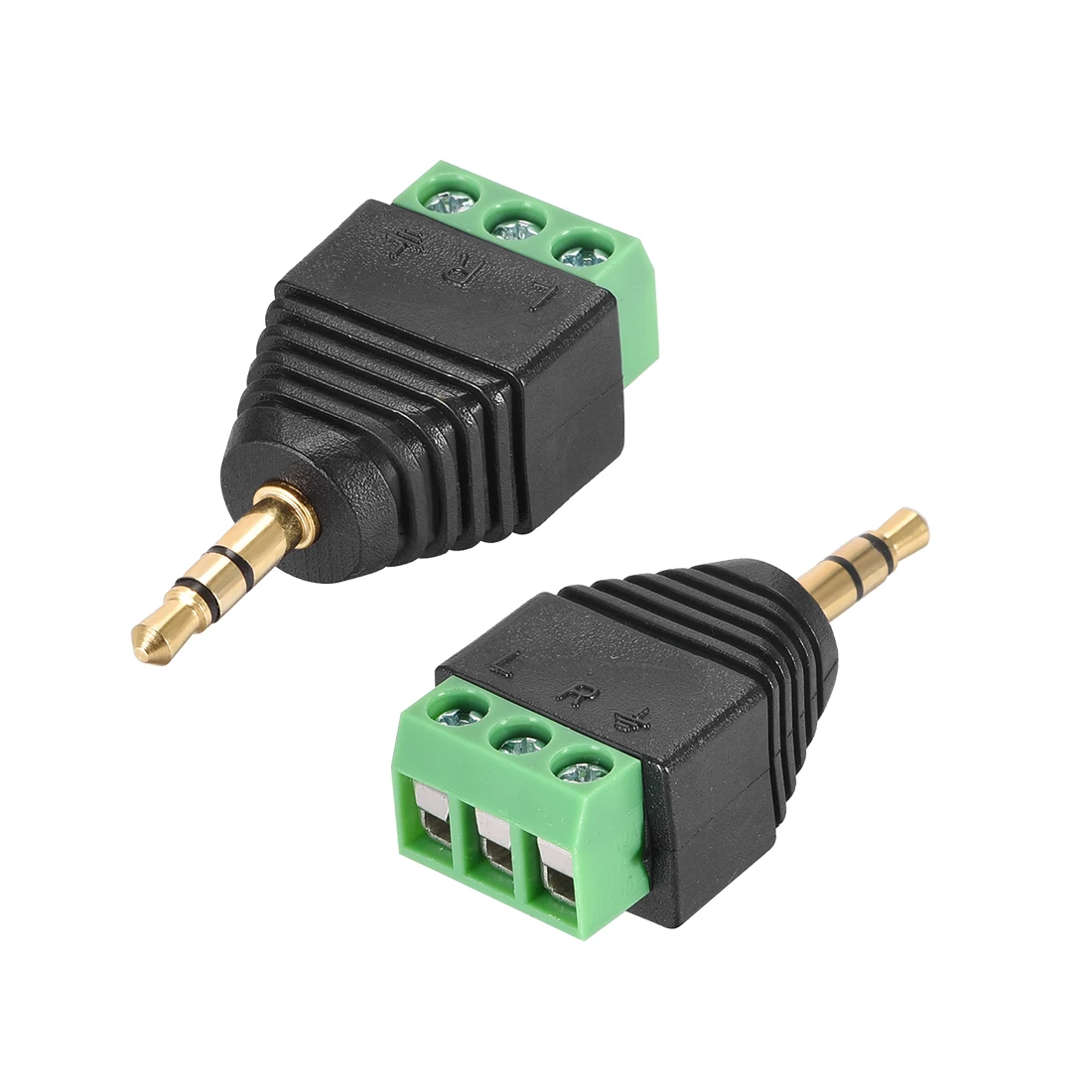 

uxcell Male to AV Screw Terminal AV TV Connector Adapter 3.5mm 3 Pole(2Pcs)