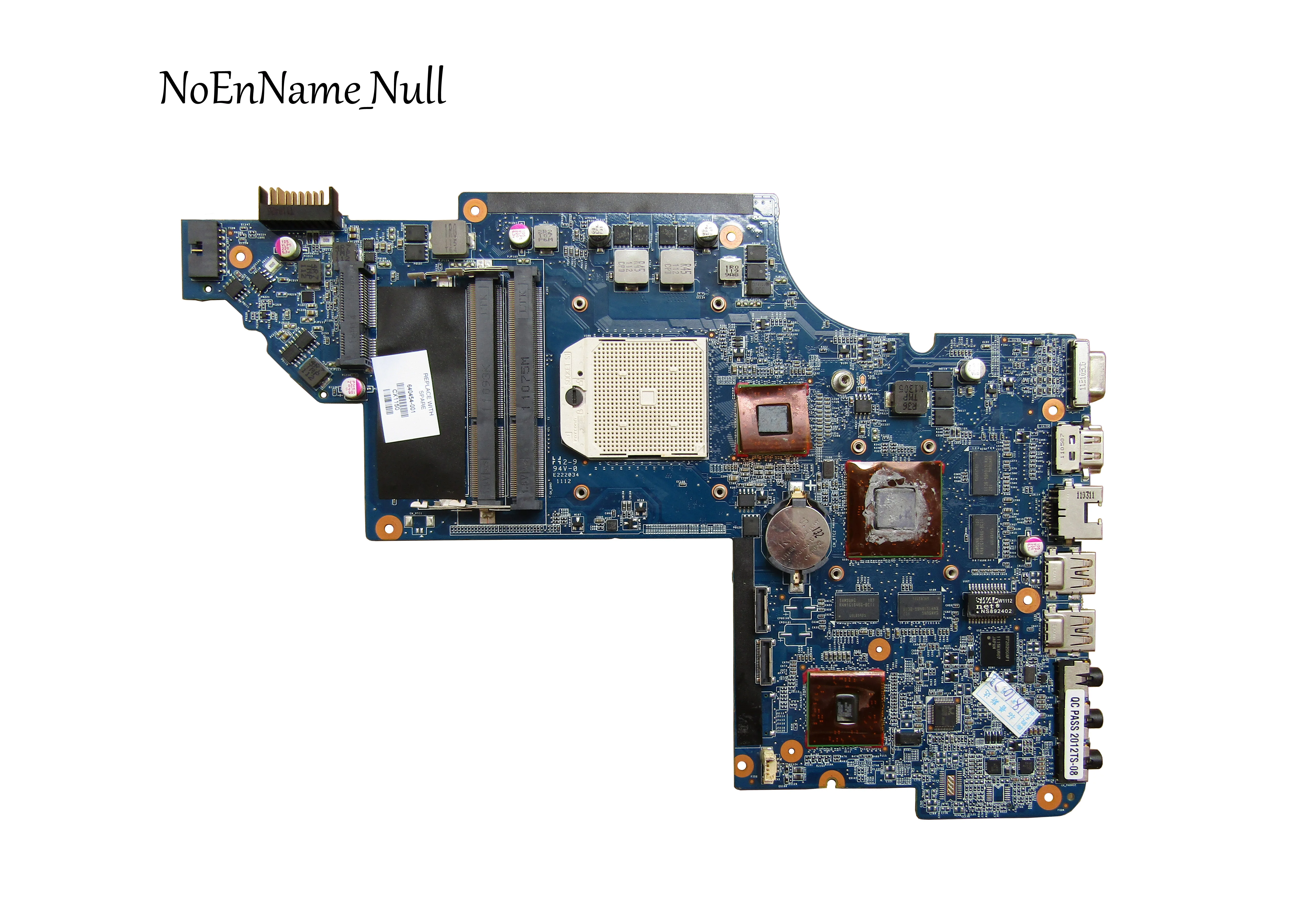 laptop motherboard for HP DV6 DV6-6000 series 640454-001 AMD NON-INTEGRATED AMD Radeon HD 6470M DDR