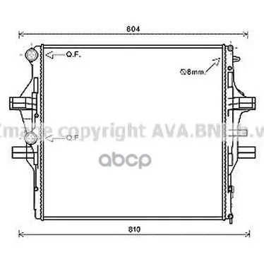 Радиатор Системы Охлаждения Iveco: Daily V 35c15-70c21 3.0d 11-14, Daily Vi 35c15-70c21 3.0d 14- Ava арт. IV2125