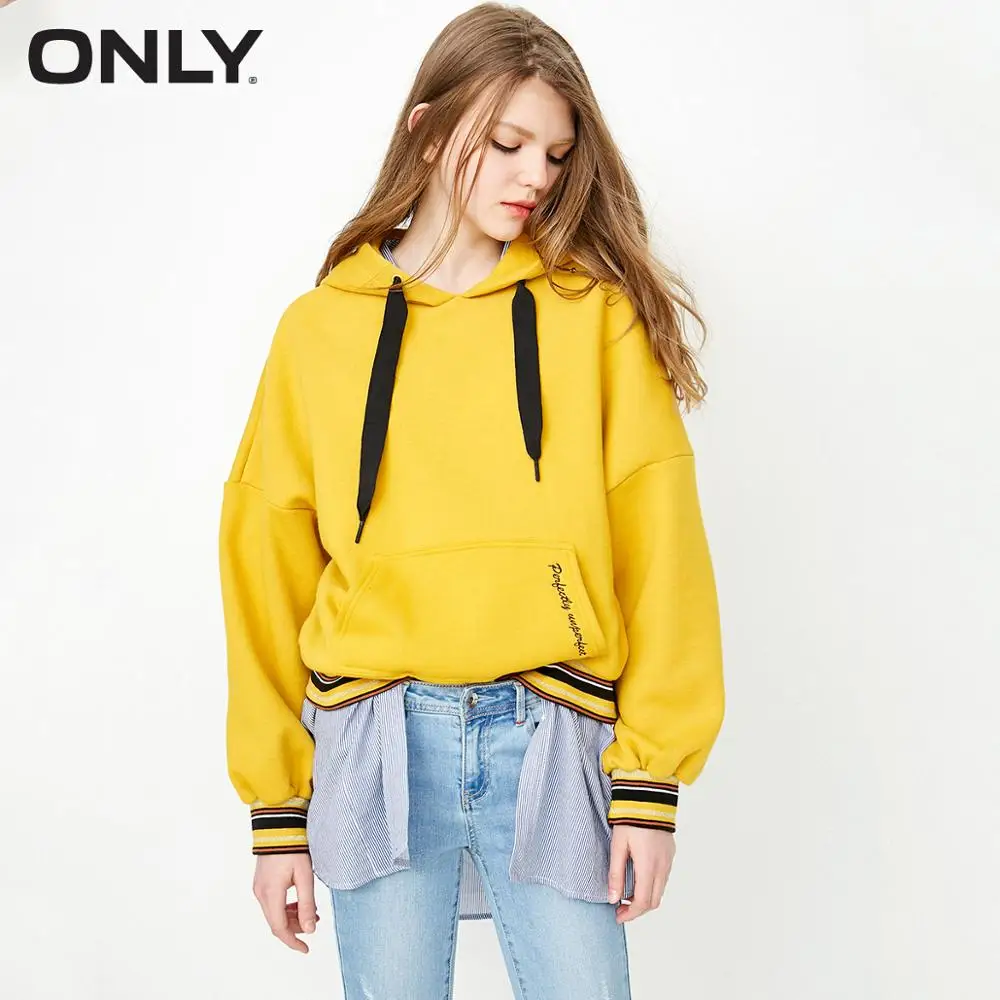 En Ligne ONLY automne nouveau sweat à capuche polaire chaud sweat à capuche ample | 11839S513