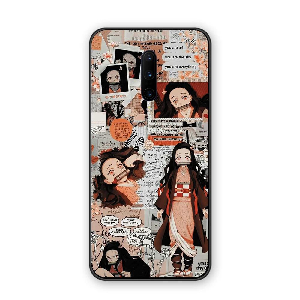 Японское аниме Kamado Nezuko Kimetsu no Yaiba Demon Slayer, Мягкий Силиконовый ТПУ чехол для телефона Oneplus 7 7pro 5 6 5T 6T 7T