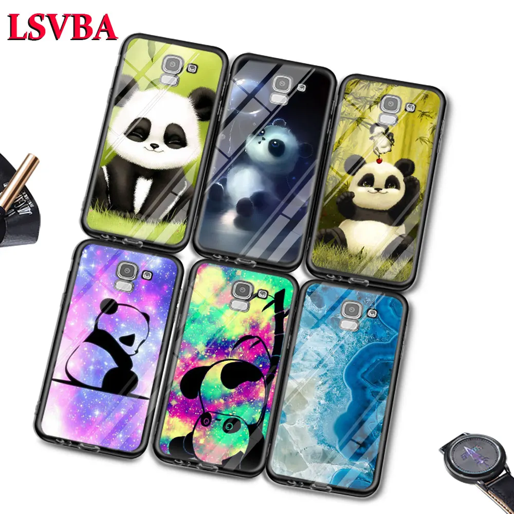 

Cute Panda For Samsung Galaxy J2 J3 J4 J5 J6 J7 Plus Core 2018 2017 2016 Super Bright Glossy Phone Case Cover