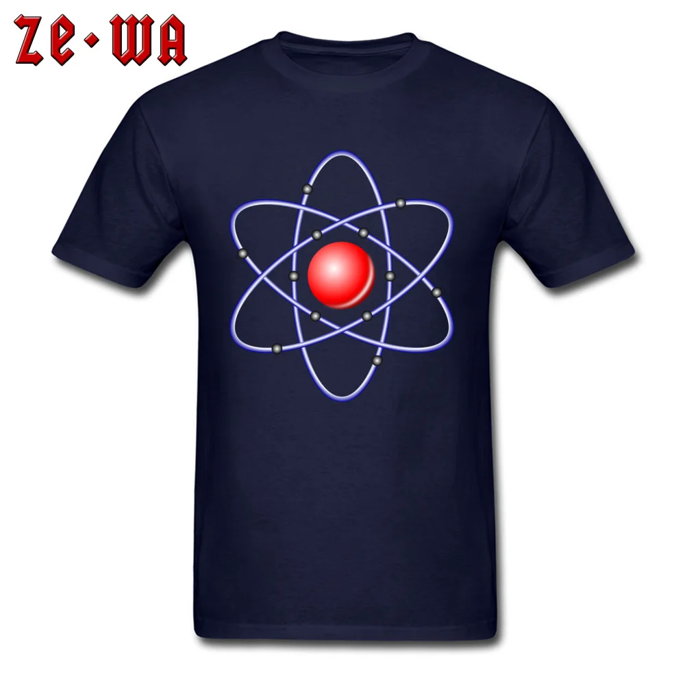 Мужская футболка с принтом Atom Nucleus футболки Geek дизайнерская одежда для студентов