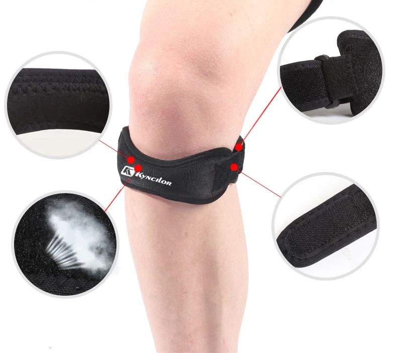 

Breathable Knee Tendon Strap Adjustable Outdoor Running Fitness Basketball Sports Knee Protector Guard Reduce Pain 3 Colors