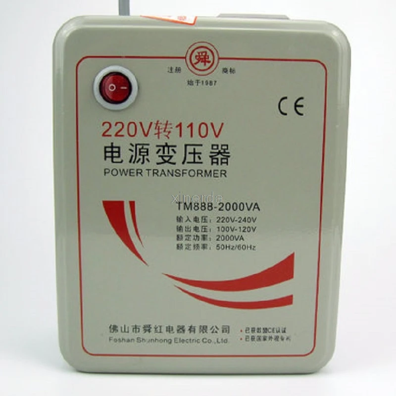 Новое поступление TM888-2000VA 2000 Вт высокомощный трансформатор 220 в поворот 110 В до 220 В бытовая техника преобразователь напряжения 50 Гц/60 Гц 2000ва