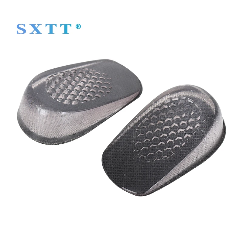 1 Pair Hot New Comfy Unisex Women Men Silicone Gel Lift Height Increase Shoe Insoles Heel Insert Pad