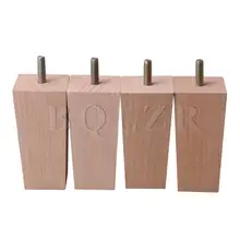 BQLZR 4 шт. 3,94 дюймов Высота бука деревянные ножки для мебели для ножек стола или стула