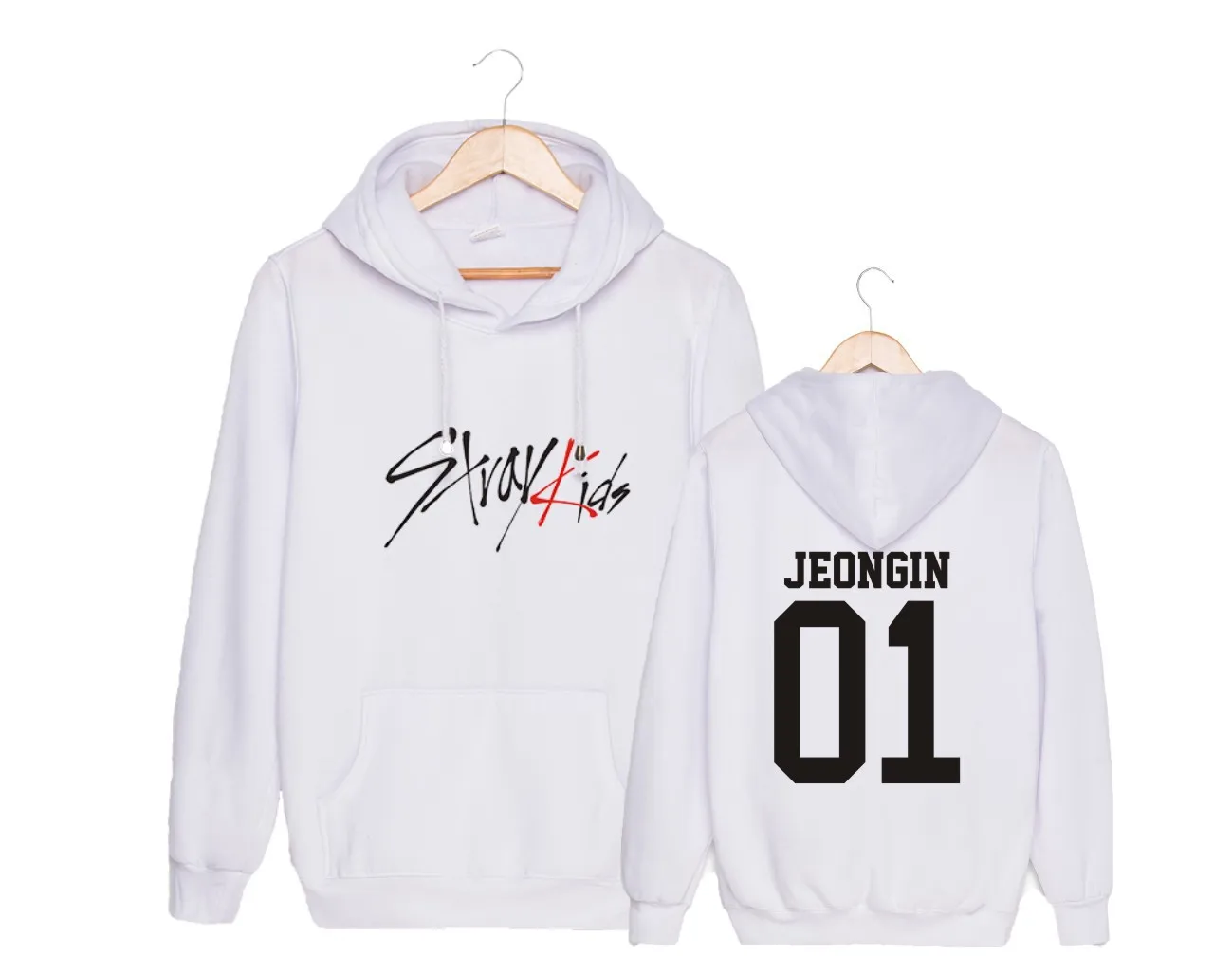 Straykids/модный детский пуловер с капюшоном, бархатный пуловер больших размеров для мужчин и женщин