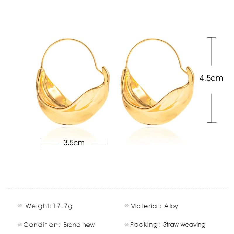 Creative Irregular Flower Basket Dangle Drop Earrings for Women Gold Color Metal Stereoscopic Exaggerated Dangler dangle earrings,drop earrings