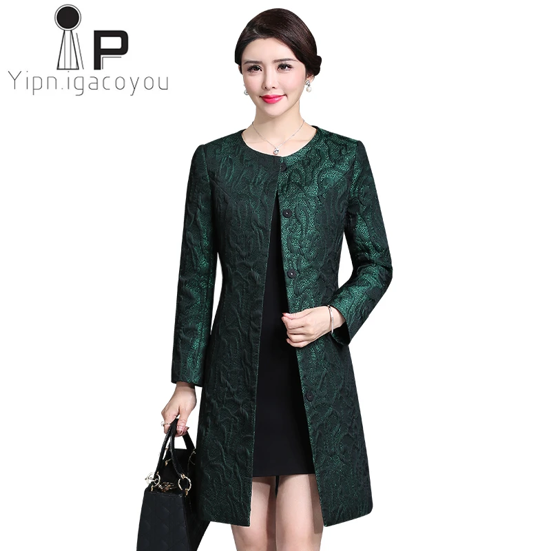 

Plus size 4XL Spring Autumn Long Trench Coat Female 2019 Women's High Quality Single-breasted Vintage Elegant Women Windbreaker