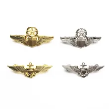 Значок капитана пилота американского флота, высококачественные кепки, шляпы, значки, значок адмирала американской армии, металлический значок, коллекция армейских фанатов, подарки