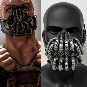 

Movie The Dark Knight Batman Bane Mask Cosplay Props Latex Masks Horror Halloween Helmets Mascarillas