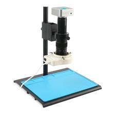 36MP 1080P электронный цифровой промышленный видео микроскоп камера TF видео записи 300X 180X объектив для лабораторной обработки продукции