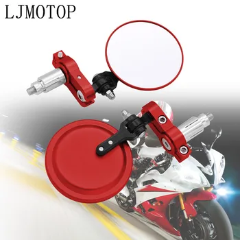 

22mm Motorcycle Aluminum Rear View Handle Bar End Side Rearview Mirrors For DUCATI Monster S2R 800 821 797 695 696 796 400 M400
