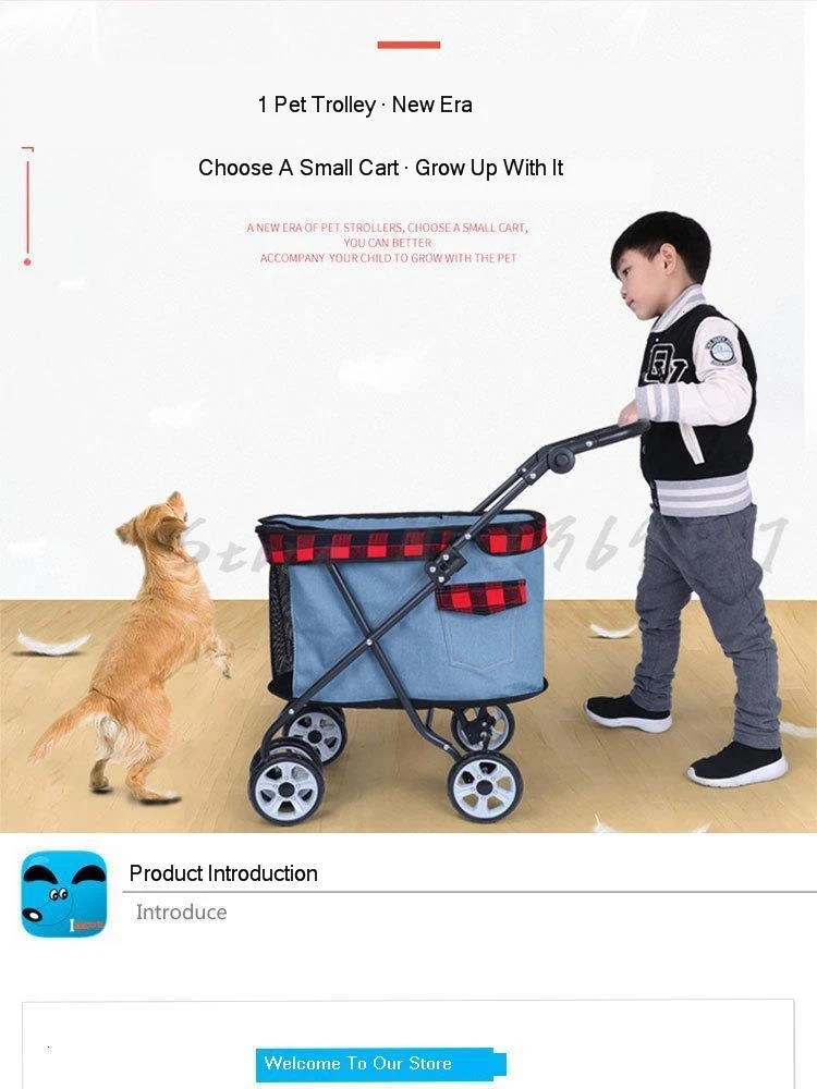 Pet коляски для людей с ограниченными возможностями маленькая собака складной светильник коляска для животных кошка прогулки Кошка Автомобиля