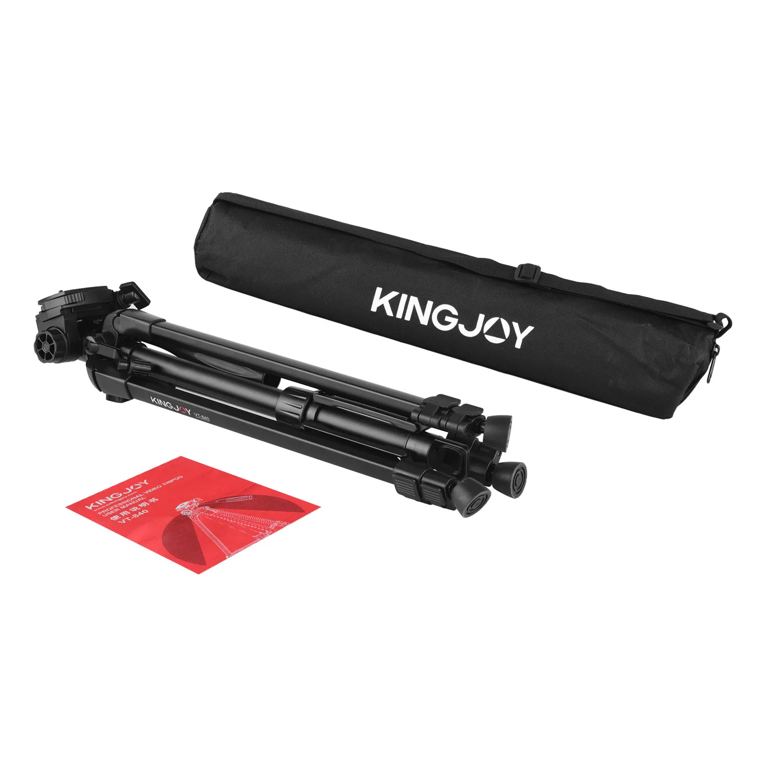 KINGJOY VT-840 штатив-подставка для камеры аксессуары с быстросъемной пластиной средней оси сумка для переноски переносная фотография
