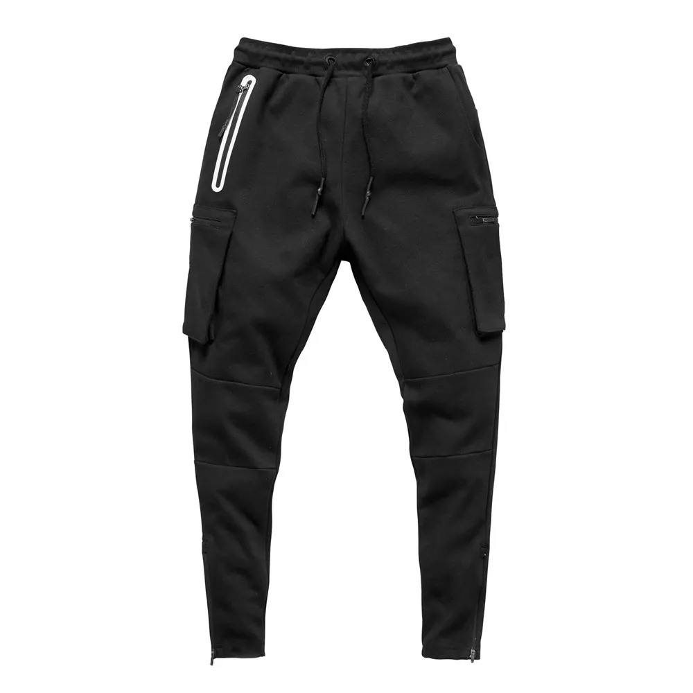 magro, calça de corrida masculina, ginásio Fitness,