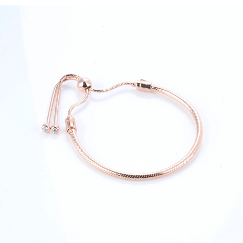 Fashion 925 Sterling Silver Rose Gold 